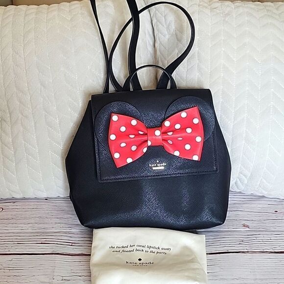 KATE SPADE X DISNEY Neema Minnie Mouse Backpack NWOT - Picture 2 of 8